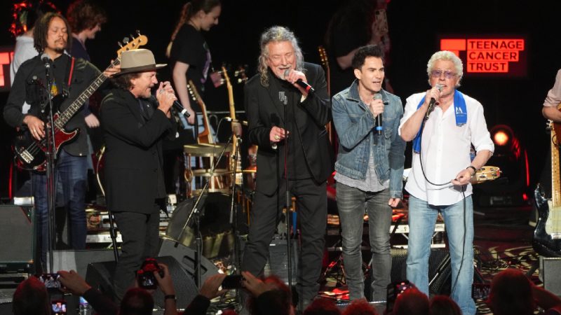 WATCH: Robert Plant, Eddie Vedder, Roger Daltrey and more perform The Who’s ‘Baba O’Riley’